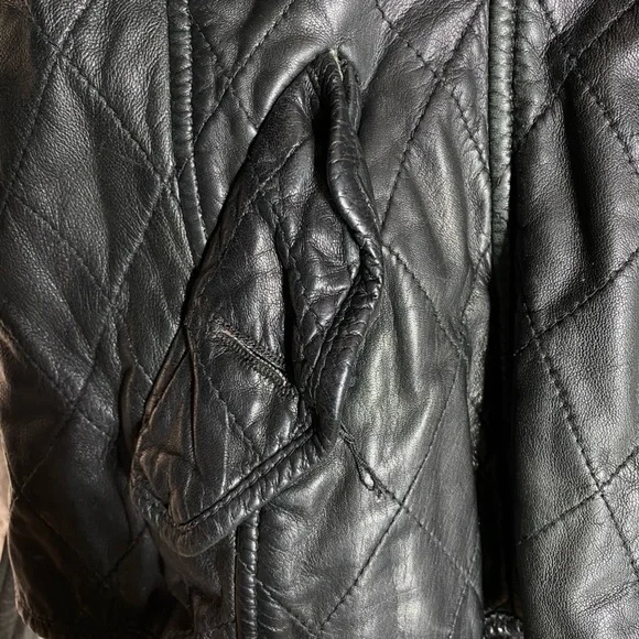 Vintage Burberry Leather Jacket - Picture 8 of 10